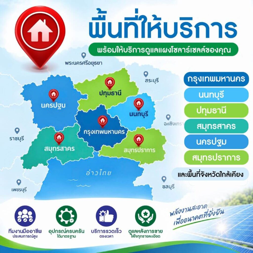 แผนที่พื้นที่ให้บริการ